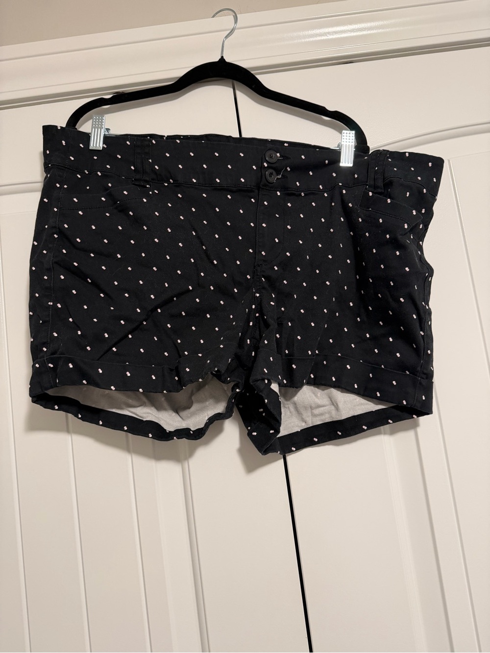 Torrid Black Polka Dot Casual Shorts
